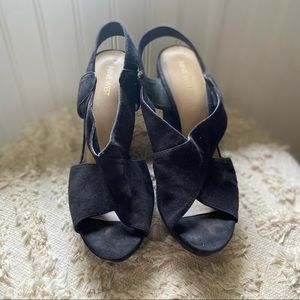 Black Nine West wedges